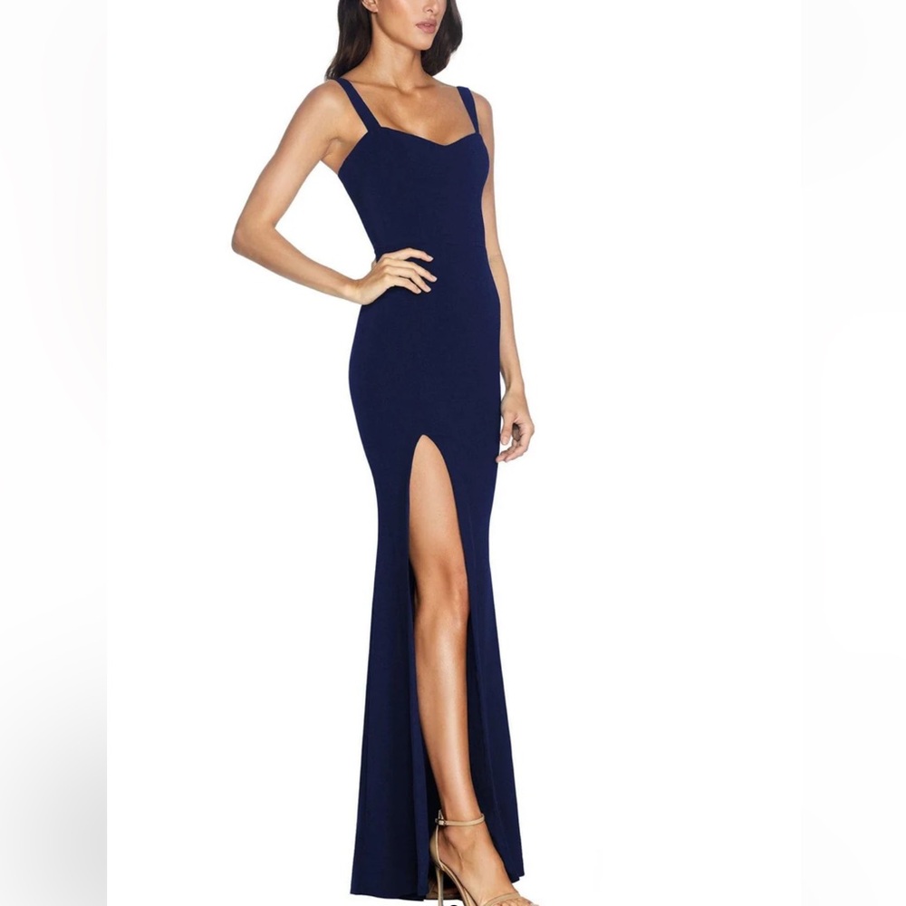 Dress the Population Estella Navy 
Maxi Dress M
